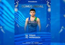 Azərbaycan güləşçisi dünya çempionatında gümüş medal qazanıb Azərbaycanın yunan-Roma güləşçisi Rəşad Məmmədov