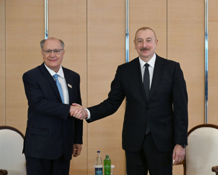 Azərbaycan Respublikasının Prezidenti İlham Əliyev noyabrın 14-də Braziliya Federativ Respublikasının vitse-prezidenti Jeraldu Alkmin ilə görüşüb