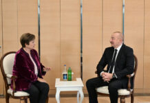 Azərbaycan Prezidenti İlham Əliyev Beynəlxalq Valyuta Fondunun sərəncamçı direktoru ilə görüşüb Azərbaycan Respublikasının Prezidenti İlham Əliyev noyabrın 13-də Beynəlxalq Valyuta Fondunun (BVF) sərəncamçı direktoru Kristalina Georgiyeva ilə görüşüb