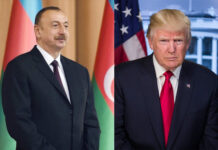 Prezident İlham Əliyev Donald Trampa zəng edib Amerika Birləşmiş Ştatlarının Prezidenti Donald Tramp və Azərbaycan Respublikasının Prezidenti İlham Əliyev