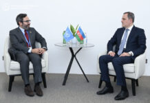 Azərbaycanla BMT arasında mövcud əməkdaşlığın gündəliyi müzakirə edilib Azərbaycan Respublikasının xarici işlər naziri Ceyhun Bayramov BMT-nin İqlim Dəyişmələri üzrə Çərçivə Konvensiyasının Tərəflər Konfransının 29-cu sessiyası çərçivəsində BMT Baş katibinin müavini və BMT-nin layihə xidmətləri ofisinin icraçı direktoru Jorge Moreira da Silva ilə görüşüb