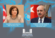 TBMM-in sədri təyyarə qəzası ilə əlaqədar Milli Məclisin sədrinə başsağlığı verib Türkiyə Böyük Millət Məclisinin (TBMM) sədri Numan Kurtulmuş və Milli Məclisin sədri Sahibə Qafarova