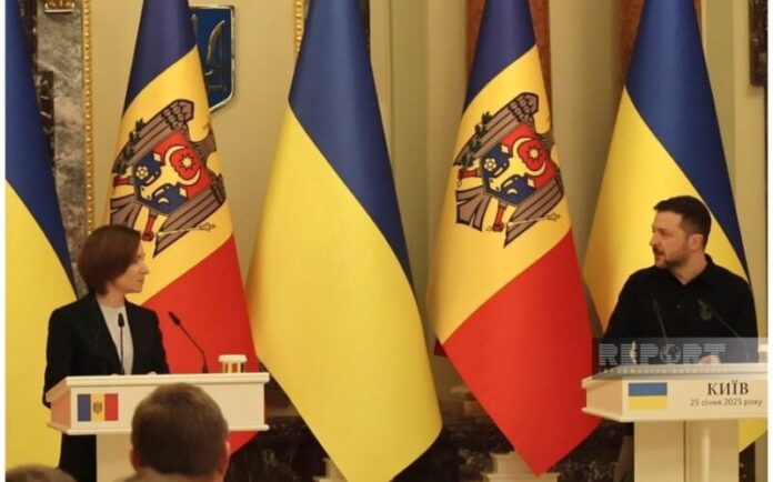 Moldova Prezidenti Maya Sandu və Ukrayna Prezidenti Volodimir Zelenski