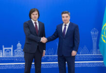 Qazaxıstan və Gürcüstanın hökumət başçıları arasında Trans-Xəzər Beynəlxalq Nəqliyyat Marşrutu və BTC ilə bağlı danışıqlar aparılıb Qazaxıstan və Gürcüstanın Baş nazirləri Oljas Bektenov və İrakli Kobaxidze