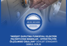 Ölkədə enerji səmərəliliyi sahəsində yeni dövlət standartı qəbul edilib paltaryuyan