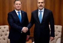 Türkiyə və Qazaxıstan XİN başçıları görüşüblər Türkiyənin xarici işlər naziri Hakan Fidan Səudiyyə Ərəbistanı Krallığının Ciddə şəhərində Qazaxıstanın xarici işlər naziri Murat Nurtleu ilə görüşüb