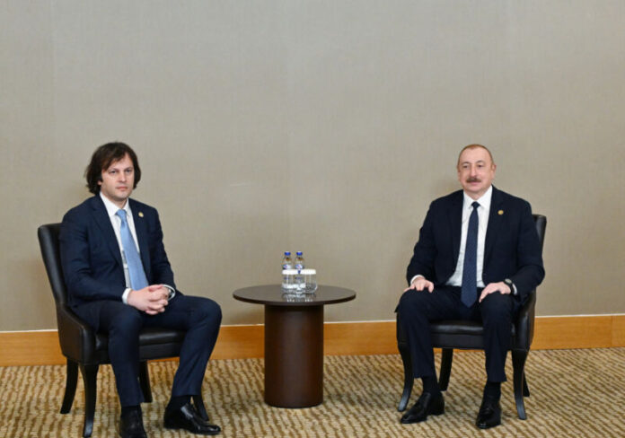 Azərbaycan Respublikasının Prezidenti İlham Əliyev aprelin 11-də Antalyada Gürcüstanın Baş naziri İrakli Kobaxidze ilə görüşüb