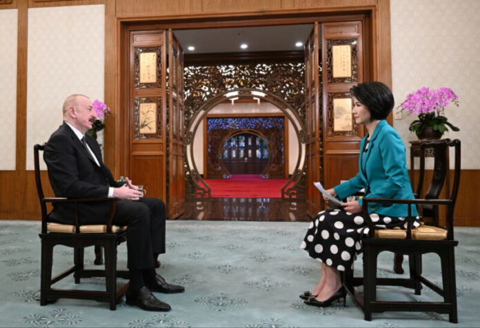 Azərbaycan Prezidenti İlham Əliyev Pekinin CGTN (China Global Television Network) telekanalına müsahibəsi