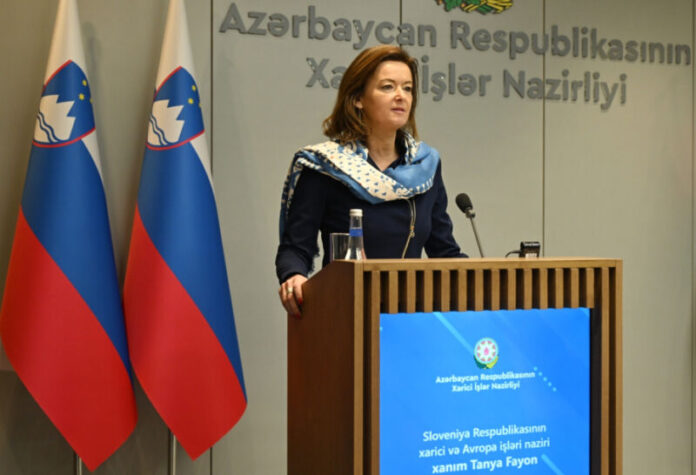 Sloveniyanın xarici işlər naziri Tanya Fayon