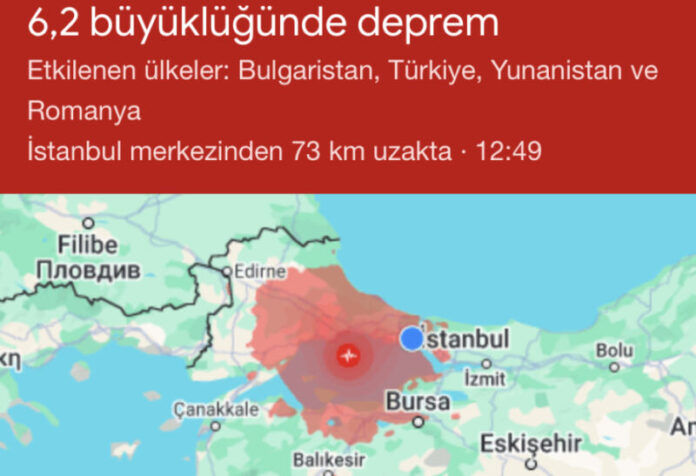 İstanbulda baş verən zəlzələ