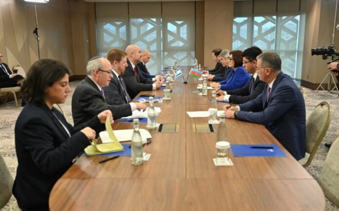Özbəkistanda işgüzar səfərdə olan Milli Məclisin sədri Sahibə Qafarova paytaxt Daşkənddə İsrail Knessetinin sədri Amir Ohana ilə görüşüb