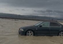 Bakı-Quba yolunun bir hissəsi aramsız yağış səbəbindən bağlanıb Bakı-Quba yolu