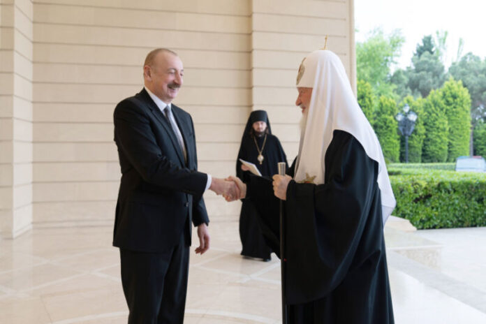 Azərbaycan Respublikasının Prezidenti İlham Əliyev və birinci xanım Mehriban Əliyeva mayın 3-də Moskvanın və Bütün Rusiyanın Patriarxı Kirillə görüşüblər