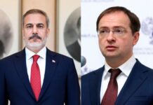Hakan Fidanın Vladimir Medinski ilə görüşü başlayıb Türkiyənin xarici işlər naziri Hakan Fidan Rusiya Prezidentinin köməkçisi Vladimir Medinskinin başçılıq etdiyi nümayəndə heyəti ilə görüşü