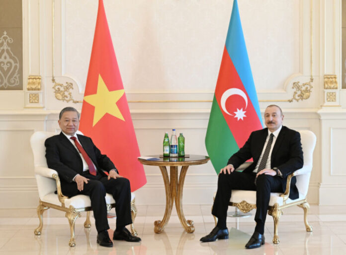 Azərbaycan Respublikasının Prezidenti İlham Əliyevin mayın 7-də Vyetnam Sosialist Respublikası Kommunist Partiyasının Mərkəzi Komitəsinin Baş katibi To Lam ilə məhdud tərkibdə görüşü