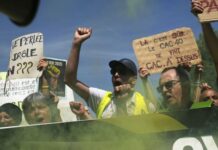 Parisdə 1 May nümayişi zamanı etirazçılarla polis arasında toqquşma olub Parisdə 1 May nümayişi