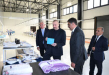Prezident İlham Əliyev “LATIFA” Laçın tikiş fabrikinin açılışında iştirak edib Prezident İlham Əliyev “LATIFA” Laçın tikiş fabrikinin açılışında