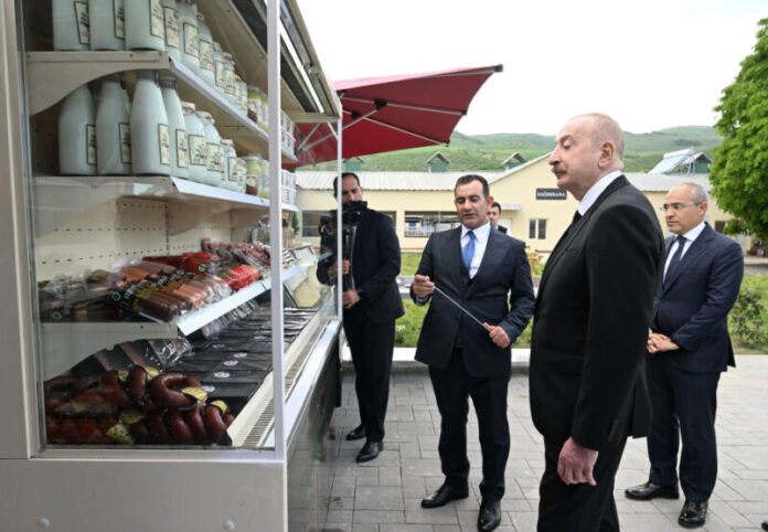 “Qoç Ət” Kəndli Fermer Təsərrüfatı MMC-nin Xocalının Xanabad kəndindəki heyvandarlıq kompleksinin açılışı olub