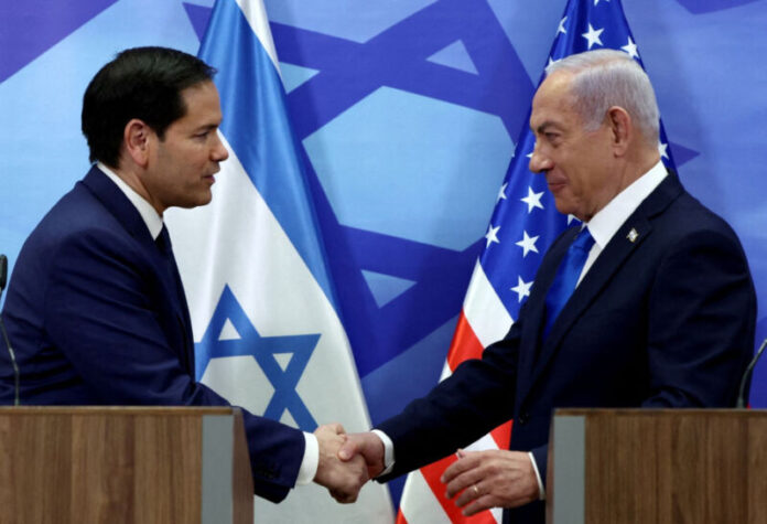 ABŞ Dövlət katibi Marko Rubio ilə İsrailin baş naziri Benyamin Netanyahu