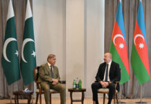 Azərbaycan Prezidenti İlham Əliyevin Pakistanın Baş naziri ilə Laçında məhdud tərkibdə görüşü keçirilib Azərbaycan Respublikasının Prezidenti İlham Əliyevin Pakistan İslam Respublikasının Baş naziri Məhəmməd Şahbaz Şəriflə məhdud tərkibdə görüşü