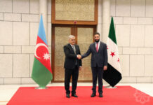 Azərbaycan nümayəndə heyəti Suriyada səfərdə olub Baş nazirin müavini Samir Şərifov və Suriya Ərəb Respublikasının keçid dövrü Prezidenti Əhməd Əl Şaraa