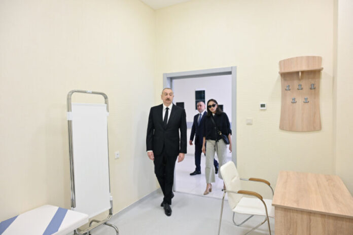 Prezident İlham Əliyev və birinci xanım Mehriban Əliyeva Şuşa Müalicə-Sağlamlıq Mərkəzinin açılışında iştirak ediblər