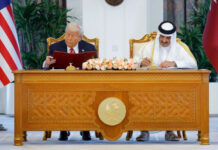 Qətər ABŞ-dan 200 milyard dollar dəyərində təyyarə alacaq Qətərdə səfərdə olan ABŞ Prezidenti Donald Tramp bu ölkənin əmiri Şeyx Təmim bin Həməd Əl-Tani ilə