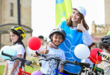 Leyla Əliyevanın təşəbbüsü ilə uşaq və yeniyetmələrə velosipedlər hədiyyə olunub Leyla Əliyevanın təşəbbüsü ilə uşaq və yeniyetmələrə velosipedlər hədiyyə olunub