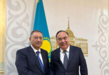 Astanada Azərbaycan-Qazaxıstan ikitərəfli münasibətlərinin cari vəziyyəti müzakirə olunub X.Xələfov Qazaxıstan Respublikası Baş nazirinin müavini – xarici işlər naziri Murat Nurtleu
