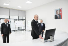 Prezident İlham Əliyev “Azərişıq” ASC-nin “Xocalı” yarımstansiyasının və Rəqəmsal İdarəetmə Mərkəzinin açılışında iştirak edib Prezident İlham Əliyev “Azərişıq” ASC-nin “Xocalı” yarımstansiyasının və Rəqəmsal İdarəetmə Mərkəzinin açılışında iştirak edib