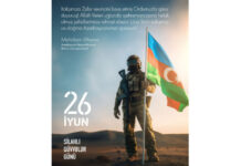 Birinci vitse-prezident Mehriban Əliyeva Silahlı Qüvvələr Günü münasibətilə paylaşım edib 26 İyun - Silahlı Qüvvələr Günü