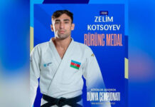 Dünya çempionatı: Azərbaycan cüdoçusu bürünc medal qazanıb Azərbaycan cüdoçusu Zelim Kotsoyev
