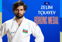 Azərbaycan cüdoçusu dünya çempionatında bürünc medal qazanıb Zelim Tçkayev