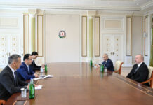 Prezident İlham Əliyev Özbəkistanın investisiya, sənaye və ticarət nazirini qəbul edib Azərbaycan Respublikasının Prezidenti İlham Əliyev iyunun 20-də Özbəkistan Respublikasının investisiya, sənaye və ticarət naziri, Hökumətlərarası Komissiyanın həmsədri Laziz Kudratovu qəbul edib