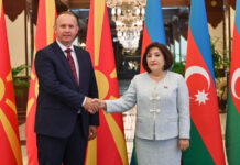 Azərbaycan-Şimali Makedoniya ikitərəfli münasibətlərinin inkişaf perspektivləri müzakirə edilib Milli Məclisin sədri Sahibə Qafarova Azərbaycanda rəsmi səfərdə olan Şimali Makedoniya Respublikası Assambleyasının sədri Afrim Qaşi ilə görüşüb