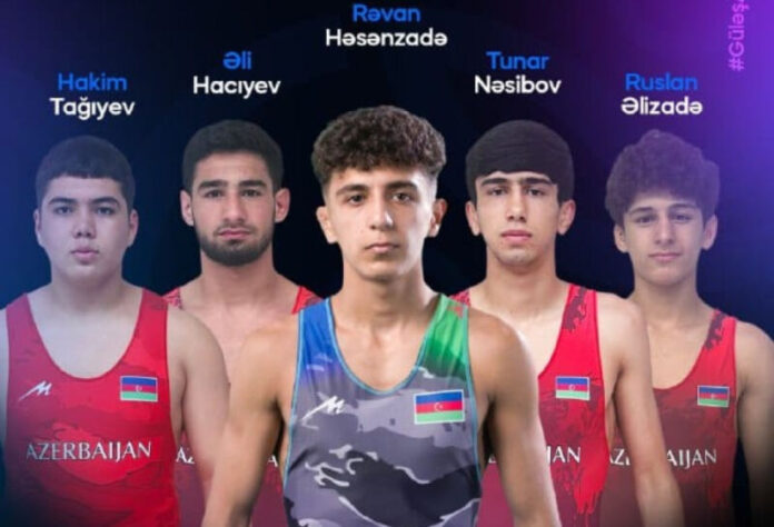 Avropa çempionatı: Azərbaycanın sərbəst güləşçiləri 2 qızıl, 1 bürünc medal qazanıblar