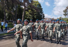 Silahlı Qüvvələr Günü münasibətilə Xankəndidə hərbçilərin yürüşü təşkil olunub hərbçilərin yürüşü