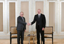 Əbu-Dabidə Azərbaycan Prezidenti İlham Əliyevin Ermənistanın Baş naziri Nikol Paşinyanla görüşü keçirilib Birləşmiş Ərəb Əmirliklərinin Əbu-Dabi şəhərində Azərbaycan Respublikasının Prezidenti İlham Əliyevin və Ermənistan Respublikasının Baş naziri Nikol Paşinyanın əvvəlcə nümayəndə heyətlərinin iştirakı ilə görüşü