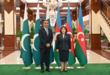 Azərbaycan ilə Pakistan arasında parlamentlərarası əlaqələrin inkişaf perspektivləri müzakirə edilib İyulun 7-də Milli Məclisin sədri Sahibə Qafarova ölkəmizdə rəsmi səfərdə olan Pakistan İslam Respublikası Milli Assambleyasının sədri Sərdar Ayaz Sadiqin rəhbərlik etdiyi parlament nümayəndə heyəti ilə görüşüb