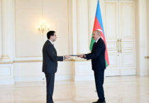 Prezident İlham Əliyev Slovakiyanın Azərbaycanda yeni təyin olunmuş səfirinin etimadnaməsini qəbul edib Azərbaycan Respublikasının Prezidenti İlham Əliyev avqustun 18-də Slovakiya Respublikasının ölkəmizdə yeni təyin olunmuş fövqəladə və səlahiyyətli səfiri Elçin Qasımovun etimadnaməsini qəbul edib