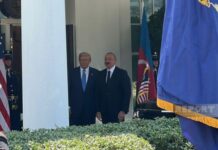 Donald Trampla İlham Əliyevin görüşü başlayıb Vaşinqtonda ABŞ Prezidenti Donald Trampla Azərbaycanın Prezidenti İlham Əliyev arasında ikitərəfli görüş