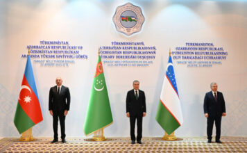 Türkmənbaşı şəhərində Türkmənistan, Azərbaycan və Özbəkistan arasında yüksəksəviyyəli görüş keçirilib Türkmənbaşı şəhərində Türkmənistan, Azərbaycan və Özbəkistan arasında yüksəksəviyyəli görüş keçirilib