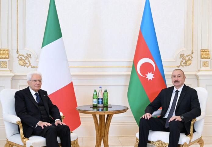 Azərbaycan Respublikasının Prezidenti İlham Əliyevin İtaliya Respublikasının Prezidenti Sercio Mattarella ilə təkbətək görüşü