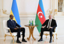 Azərbaycan Prezidenti İlham Əliyevin Ruanda Prezidenti ilə təkbətək görüşü olub Azərbaycan Respublikasının Prezidenti İlham Əliyevin Ruanda Respublikasının Prezidenti Pol Kaqame ilə təkbətək görüşü