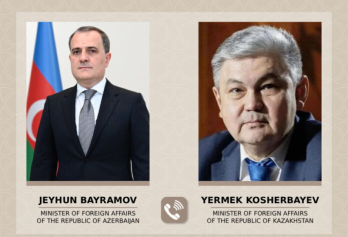 Sentyabrın 29-da Azərbaycanın xarici işlər naziri Ceyhun Bayramov Qazaxıstanın yeni təyin olunmuş xarici işlər naziri Yermek Koşerbayevə zəng edib