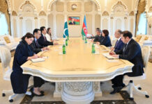 Milli Məclisin sədri Sahibə Qafarova Pakistan Senatının sədri ilə görüşüb Oktyabrın 28-də Milli Məclisin sədri Sahibə Qafarova Azərbaycan Respublikası Konstitusiyasının qəbul edilməsinin 30 illiyinə həsr olunmuş “Konstitusiya müasir dünyada dövlətlərin müstəqilliyinin və suverenliyinin təməli kimi” mövzusunda beynəlxalq parlament konfransında iştirak etmək üçün ölkəmizdə səfərdə olan Pakistan İslam Respublikası Senatının sədri Syed Yusuf Raza Gilani ilə görüşüb