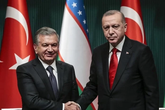 Özbəkistan Respublikasının Prezidenti Şavkat Mirziyoyev və Türkiyə Respublikasının Prezidenti Rəcəb Tayyib Ərdoğan