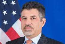 ABŞ-nin Yəməndəki səfiri Qəzzada Mülki-Hərbi Mərkəzə rəhbər təyin edilib ABŞ Dövlət Departamenti ölkənin Yəməndəki səfiri Stiven Feyqini Qəzza zolağında sülh sazişinin həyata keçirilməsinə və Fələstin anklavına humanitar yardımın çatdırılmasının təşkili ilə məşğul olacaq yeni mərkəzin rəhbəri vəzifəsinə təyin edib