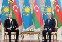 Astanada Azərbaycan Prezidenti İlham Əliyevin Qazaxıstan Prezidenti Kasım-Jomart Tokayev ilə təkbətək görüşü olub Oktyabrın 21-də Astanada Azərbaycan Respublikasının Prezidenti İlham Əliyevin Qazaxıstan Respublikasının Prezidenti Kasım-Jomart Tokayev ilə təkbətək görüşü olub