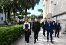 Azərbaycanın Birinci vitse-prezidenti Vatikanda Müqəddəs Pavel Bazilikasında həyata keçirilən bərpa işləri ilə tanış olub Azərbaycan Respublikasının Birinci vitse-prezidenti Mehriban Əliyeva